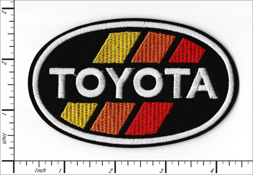 Toyota embroidered iron - embroidered, iron-on